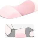 Lumbar Support Pillow for Sleeping,Premium Memory Foam Lower Back Pain Relief Bed Rest Support Pillows for Car Bed,Couch,Waist Support Care Cushion,Sleep Lumbar Pillow (Light Pink)