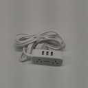 Extension Cord 10 FT, TESSAN Power Strip with 2 Outlets 3 USB Ports, Mini Multi Outlets Charging Station for Cruise Essentials, Dorm Room Essentials, Home, Office Gray