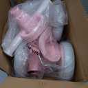 Ridego Colorful Lighting Baby Balance Bike for 1 Year Old Girls Gifts,Toddler Toys for 12-24 Month with Music,4 Silence Wheels Baby Walker,Toddler First Bike for 12-24 Month Birthday Toys Gifts (Pink)