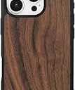  Phone Case For iPhone 13 Pro Max Wood Case. Unique & Classy Shockproof Protective Cover. (Color Wood,(Walnut Wood, iPhone 13 Pro 6.1")