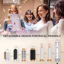 6 in 1 Blow Dryer Brush, Upgrade Hair Dryer Brush Set Negative Ion Air Styler Curling Wrap Air Curler, Hot Air Brush Curling Iron Hair Styling Tools As A Gift for Straight/Curl/Dry/Smooth, White