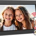 Frameo 10.1 Inch WiFi Digital Picture Frame, Smart Cloud Electronic Photo Frame with HD IPS Touch Screen Slideshow 32GB Memory Auto-Rotate Wall Mount, Share Photos/Videos from Phone - Gifts for Mom