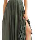 R.Vivimos Womens Summer Boho Sexy Backless Long Dresses (Small)