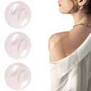 Detachable Silicone Sponge Shoulders Pads, Silicone Shoulder Pads for Women Clothing, Invisible Shoulder Enhancer Pad for Sloping High Low Shoulders Jackets Dresses Suits (Clear & Skin)
