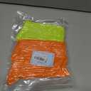 Women's Neon Scrunch Crew Socks 80s 90s Retro 3-Pack Cotton Stacked Boot Calf Cozy Ribbed Slouchy Socks Size 5-10 (2-neon Orange/1-neon Green)