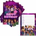 Korean Idol Movie Birthday Party Invitation Cards, Teens Boys & Girls- Party Celebration Supplies, 20 Fill-In Invitations
