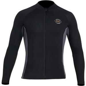 Wetsuit Top Wetsuit Pants 2mm Neoprene Wetsuit Jacket Men Women Front Zip Long Sleeve Diving Suit for Swimming Surfing Snorkeling Kayaking Scuba Diving (3X-Large, Black (Men's Top))