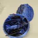 YVBBHE Extra Large Dynamic 3D Printed Dragon Egg with Dragon Inside，Open and Close Mouth with Wings Movable and Eyes, Feathered Wyvern Articulated Crystal Flying Fidget Bird Animals (Dark Blue)