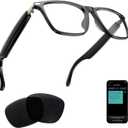 Ai Smart Glasses Bluetooth 5.4 with Translation for Men Women 160+Languages Color-Change Lens Chat GPT Assistant Free App Translator Glasses Meeting, Driver, Travel