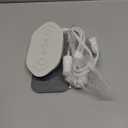 Newbealer Travel Iron with Dual Voltage - 120V/220V Lightweight Dry Iron for Clothes (No Steam), Non-Stick Ceramic Soleplate, 302 Heat Press Machine, w/Spray Bottle, Pouch & Silicone Stand (White)