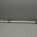 White Curtain Rods for Windows 28 to 48 Inch, 5/8" Diameter Heavy Duty Metal Splicing Adjustable Small Curtain Rod With Bracket(2.3-4 Feet)