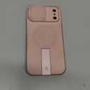 SURITCH for iPhone 17 Pro Max Case with Camera Control Cover, Camera Cover and Adjustable Kickstand, Compatible with MagSafe, Shockproof Bumper Protective Cases 6.9 Inch, Pink