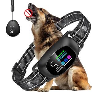 Tucnkac Dog Bark Collar with Remote – 2-in-1 Automatic & Manual Modes, Smart Anti Bark Dog Training Collar with Beep, Vibration & Shock, 330FT Range, IP67 Waterproof, Rechargeable (8-150lbs)