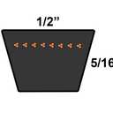 D&D DURA-Prime PowerDrive A96 or 4L980 1/2 x 98in V-Belt