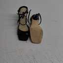 Nine West Women's Devans Heeled Sandal (6.5, Black Patent 001)