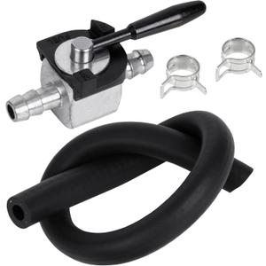 BlueStars 48568 1/4" Inline Fuel Shut Off Valve Kit - Compatible with Scagg 48568 Oregon 07-403 180 Degree Ball Valve Heavy Duty Inline Cut Petcock Gas Diesel Petrol for 1/4" Fuel Line Lawn Mower