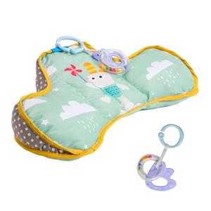 Taf Toys Baby Tummy Time Support Toy | Perfect for 2-6 Months Old Babies, Enables Easier Development & Easier Parenting, Natural Developmental, Comfortable, Ergonomic Design, Detachable Toys
