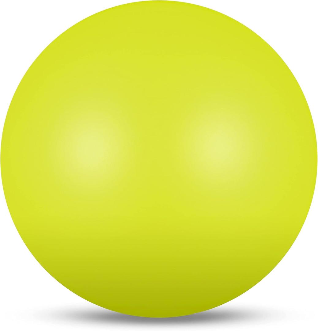DRUNA Ball for Rhythmic Gymnastics | Ideal for Training and Competition | Two Sizes (19 cm, Neon Yellow)