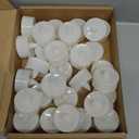 Amagic 30Pcs Flickering Flameless Tea Lights Battery Operated, 200+ Hours Long Lasting Electric Candle for Wedding Table Centerpiece, Home Decor, Gift, Holiday Decor (White)