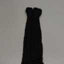 Dreadlock Extensions Human Hair With Curly Ends 0.4cm Width 12 inch 20 Strands Natural Black Loc Extensions Curly End for Women Men
