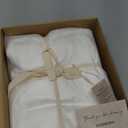 DORMORA Duvet Cover Set Queen Size Silky Soft Cooling, Rayon Blend from Bamboo, Breathable Durable Bedding for All Seasons, Include 1 Duvet Cover 90"x90" with Zipper & 2 Pillowcases, Bright White