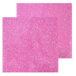 Glitter Acrylic Sheets 1/8 in Thick 8x8 Cast Sparkly Acrylic Sheets 3mm for Laser Cutting, Engraving, Invitation Blanks, Signs, Festival Decorations, Pink, 2 Pack