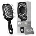 FHI Heat UNbrush Detangling Brush for Pain-Free Brushing on All Wet or Dry Hair Types — Durable DuoFlex Anti-Static Bristles, Lightweight Handle, Vented Hair Brush