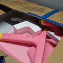 Kids Desk and Chair Set, Height Adjustable Child's School Study Writing Tables, Kids Desk with Bookstand and Storage Drawer, Widened Desktop with Desktop for Boys and Girls (Pink-F)