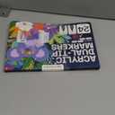 ARTISTRO 24 Acrylic Paint Markers for Rock, Fabric, Wood, Glass, Craft, Decoration - Dual-Tip Paint Pens - Stocking Stuffers, Christmas Gift Idea for Teens, Grandkids, Kids - Art Supplies