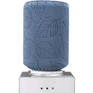 5 Gallon Water Bottle Cover, Water Dispenser Barrel Dust Cover, High Stretchy 3D Leaf Water Bucket Protector Covers, Reusable Elastic Water Jug Sleeve for Home, Hotel, Restrant (Blue)