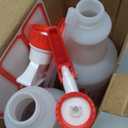 Plastic Spray Bottle 2 Pack, 32 Oz, All-Purpose Heavy Duty Spraying Bottles Leak Proof Mist Empty Water Sprayer for Cleaning Solution, Essential Oils, Hair, Planting, Pet with Adjustable Nozzle - Red