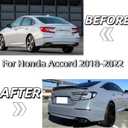 Rear Trunk Wing Spoiler Glossy Black Compatible with Honda Accord 2018-2022 R Style Duckbill Highkick Trunk Lid Spoiler Wing