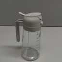 TrendPlain 16oz/470ml Glass Olive Oil Sprayer for Cooking  2 in 1 Olive Oil Dispenser Bottle for Kitchen Gadgets and Air Fryer Accessories, Salad, BBQ - Ash