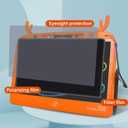 Gosizos Writing Tablet, Erasable Reusable Electronic LCD Drawing Pad, 13.5 Inch Colorful Doodle Board f (Orange)