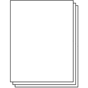 8-1/2 x 11 inch Full Sheet Labels for Inkjet & Laser Printers (1 per Sheet, 10 Labels, 10 Sheets)
