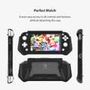 FIWWAT Switch Lite Case Protective Case for Nintendo Switch Lite, Compatible with Nintendo Lite Screen Protector Cover Hand Grip Cover with Detachable TPU+Built-in PC Screen, Black