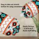 Aztec Western 2PC Reusable Plastic Bag Holders, Grocery Bag Organizer, Multicolor, Polyester, 20.5 x 8.7 Inch