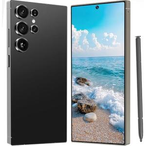 ZFSMHXH I25 Ultra Unlocked Cell Phone, Built in Pen,6.99" HD Screen 8+256GB Unlocked Phones,6800mAh Long Battery Life Smartphone,5G/Dual SIM/Fingerprint Unlock/Face ID (Black)