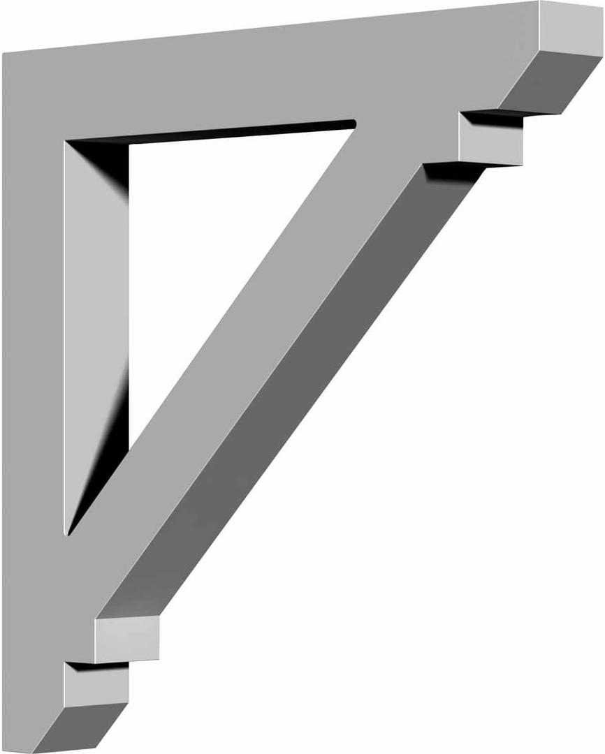 Ekena Millwork BKT02X15X15AS 2-Inch W x 15 7/8-Inch D x 15 7/8-Inch H Ashford Bracket