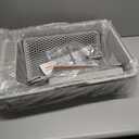 Large Stainless Steel Cat Litter Box, Enclosed Litter Box for Multiple Cats, Spacious and Easy to Maintain, Sturdy Metal Construction with Upper Cover, Litter Pad, Shovel and Footboard (Silver Gray)