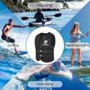 Huraty Water Kayaking Jacket for Adults and Kids, Buoyancy Swimsuit Boating Fishing Waistcoat Zipper Closure, Unisex Outdoor Water Sports Vests, M