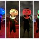 Adult Halloween Skull Head Black