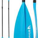 Abahub SUP Paddle - 3 Piece Adjustable Paddles - Lightweight Stand-up Paddle Oars for Paddleboard, Adjustable Aluminum Alloy Shaft 68" - 84", Black/Blue/Green/Orange/Red/Yellow Plastic Nylon Blade