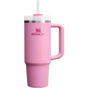 STANLEY Quencher H2.0 Tumbler with Handle and Straw 30 oz | Flowstate 3-Position Lid | Cup Holder Compatible for Travel | Insulated Stainless Steel Cup | BPA-Free | Peony