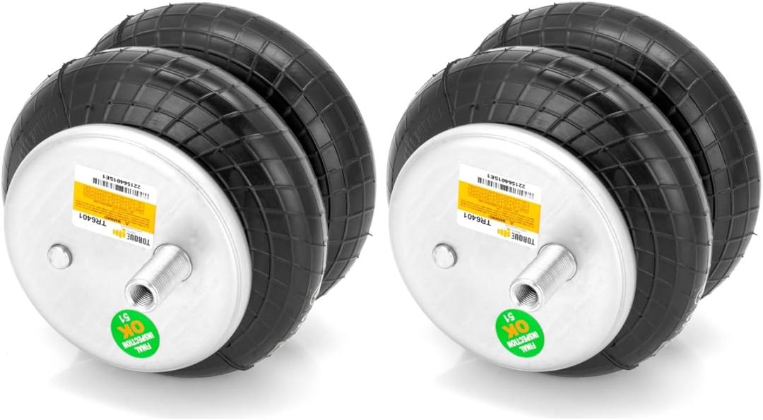 TORQUE 2 pcs of 6401 Air Bag Replacement for 6401 Firestone Ride Rite Air Bags and Torque Airbag Suspension Kits (Replaces Firestone 6401 Replacement Air Bag Airbag Air Spring) (2 x TR6401)