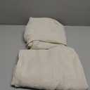 MIULEE Beige Linen Curtains 84 Inch Length 2 Panels for Bedroom Living Room, Soft Linen Textured Window Drapes Semi Sheer Light Filtering Back Tab Rod Pocket Farmhouse Modern Burlap Look Decor