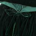Unisex Hooded Cape Long Velvet Cloak with Hood Halloween Christmas Cosplay Costumes 63inch A001GXL Green (XL)