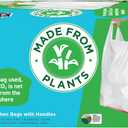 Hippo Sak - Plant Based Tall Kitchen Garbage Bags with Ergonomic Handles - 13 Gallon Trash Bags - Recyclable & Eco Friendly - Super Strong and Leak Proof Tall Kitchen Trash Bags (90 Count)