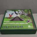 2-in-1 Squirrel Baffle for Bird Feeder Pole Shepherds Hooks with 40" Spikes Set, 19" Dia Raccoon Buster Cone, Bird House Guard for Outdoors Stand Mount & Hanging,Rust Chew Proof Heavy Duty ABS (Black)