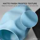 TECBEARS Matte PLA 3D Printer Filament 1kg*10, PLA Filament 1.75mm, High Toughness Matte Filament, 10* Black